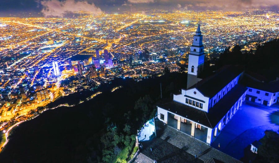 Cerro monserrate en Bogotá